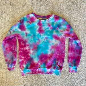 Aviator Nation tie dye crew sweatshirt, size XS